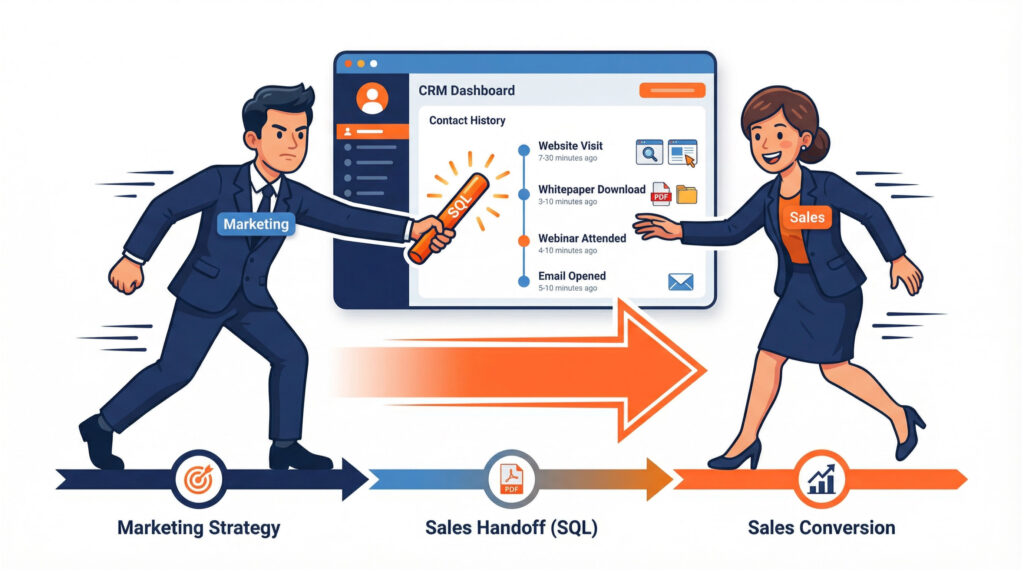 account based Übergabe Marketing an Vertrieb