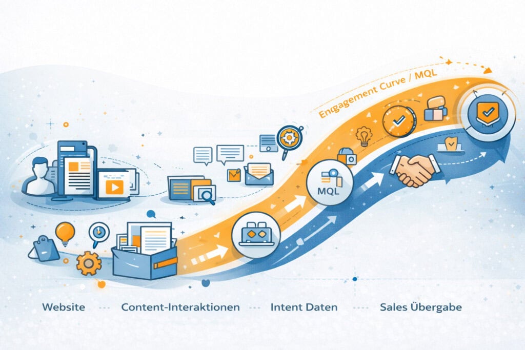 Lead Nurturing Prozess im B2B Marketing mit Marketing Automation bis zur Vertriebsreife