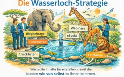 Die Wasserloch Strategie im B2B: Wie Unternehmen sichtbar werden, bevor Kunden mit dem Vertrieb sprechen