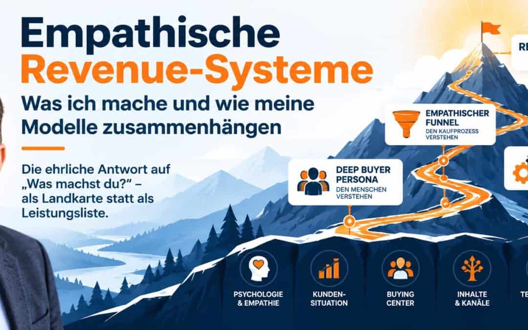 Empathische Revenue-Systeme: Was ich mache und wie meine Modelle zusammenhängen